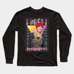 Nita Strauss Retro Aesthetic Fan Art Long Sleeve T-Shirt